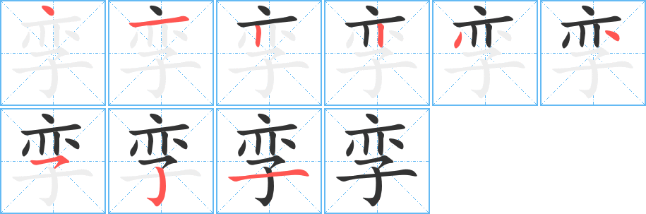 孿的筆順?lè)植窖菔?>
					
                    <hr />
                    <h2>孿的基本信息</h2>
                    <div   id=